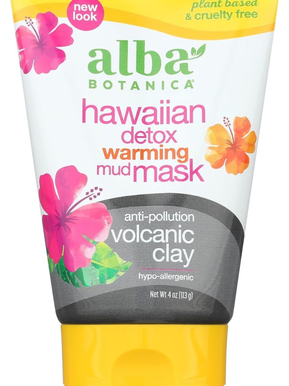 Alba Botanica Hawaiian Detox Warming Mud Mask, Anti-Pollution Volcanic Clay, 4 O